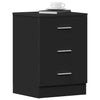 Nachttisch Hassan 38x35x56cm Schwarz (Spanplatte)