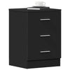 Schwarze Nachttische Hassan 38x35x56cm (2 St. Holz)