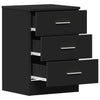 Schwarze Nachttische Hassan 38x35x56cm (2 St. Holz)