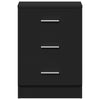 Schwarze Nachttische Hassan 38x35x56cm (2 St. Holz)