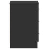 Schwarze Nachttische Hassan 38x35x56cm (2 St. Holz)