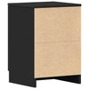 Schwarze Nachttische Hassan 38x35x56cm (2 St. Holz)