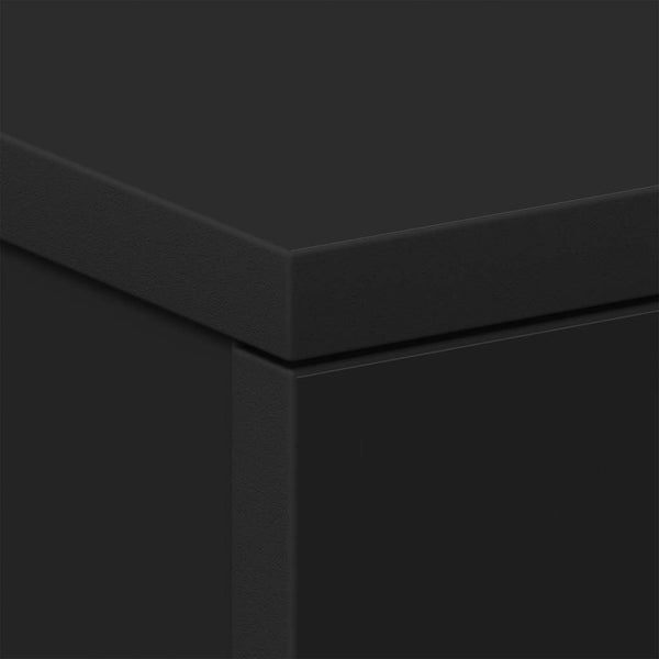 Schwarze Nachttische Hassan 38x35x56cm (2 St. Holz)