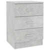 Nachttisch Hassan in Betongrau 38x35x56cm (Holz)