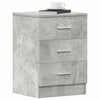 Nachttisch Hassan in Betongrau 38x35x56cm (Holz)