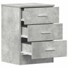 Nachttisch Hassan in Betongrau 38x35x56cm (Holz)