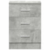 Nachttisch Hassan in Betongrau 38x35x56cm (Holz)