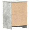 Nachttisch Hassan in Betongrau 38x35x56cm (Holz)