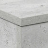 Nachttisch Hassan in Betongrau 38x35x56cm (Holz)
