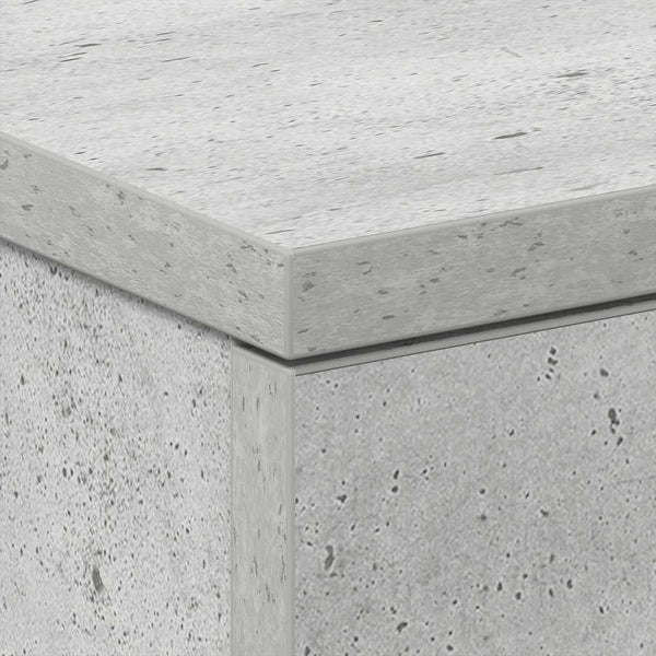 Nachttisch Hassan in Betongrau 38x35x56cm (Holz)