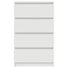 Weiße Kommode Nance 60x35x98,5cm (Holz)