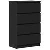 Schwarzer Schrank Nance 60x35x98,5cm (Holz)