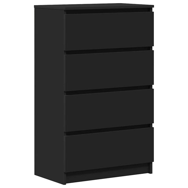 Schwarzer Schrank Nance 60x35x98,5cm (Holz)