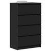 Schwarzer Schrank Nance 60x35x98,5cm (Holz)