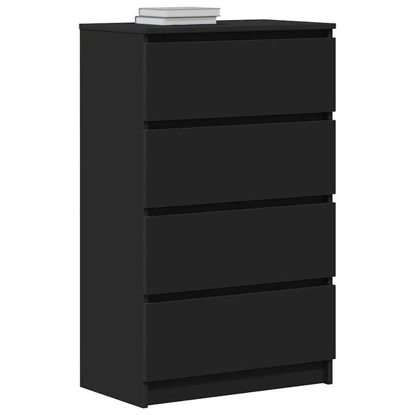Schwarzer Schrank Nance 60x35x98,5cm (Holz)