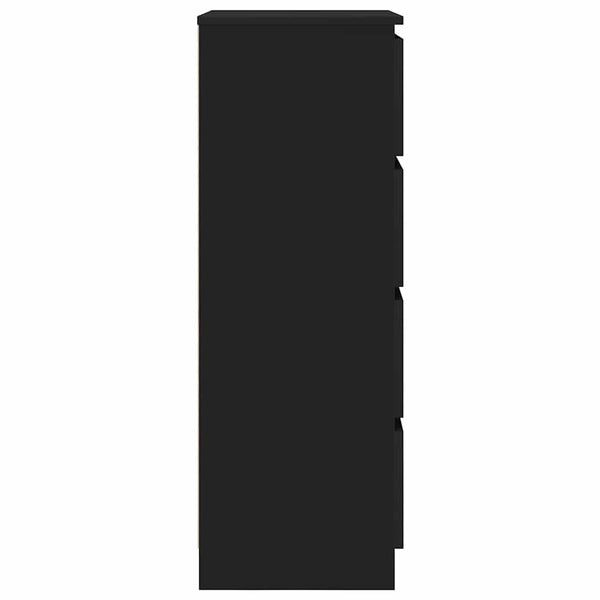 Schwarzer Schrank Nance 60x35x98,5cm (Holz)