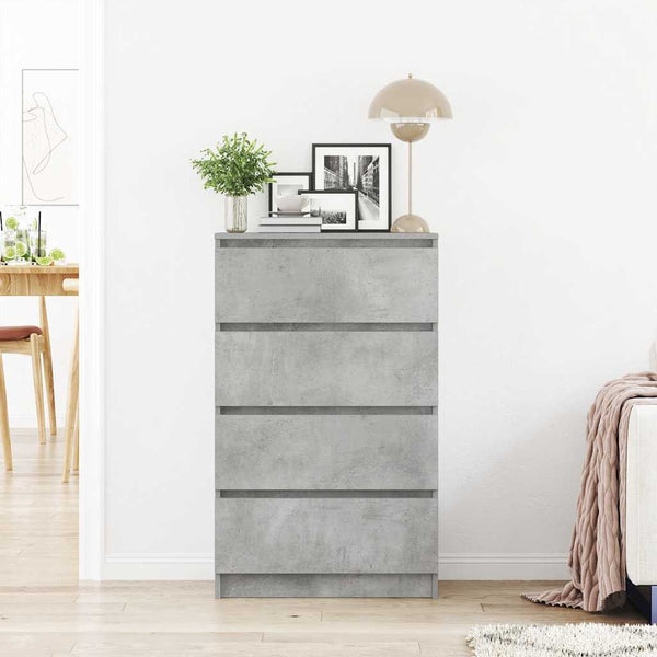 Betongraues Sideboard Nance 60x35x98,5cm (Holz)