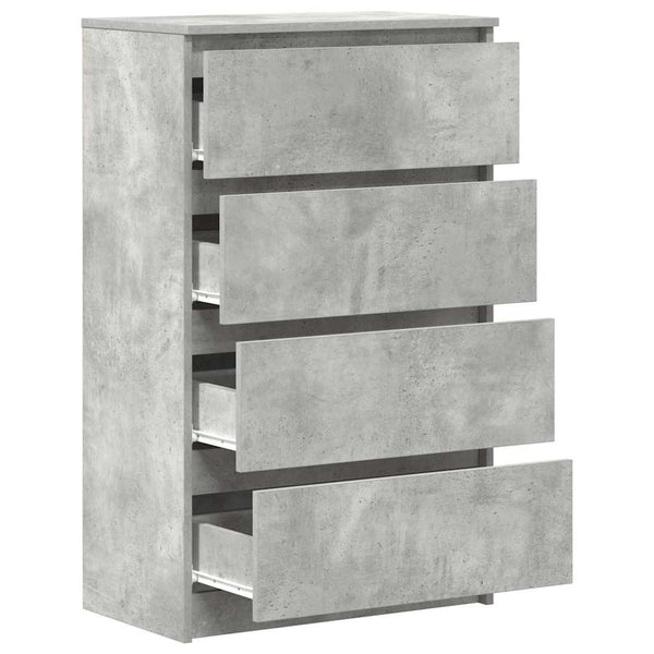 Betongraues Sideboard Nance 60x35x98,5cm (Holz)