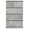 Betongraues Sideboard Nance 60x35x98,5cm (Holz)