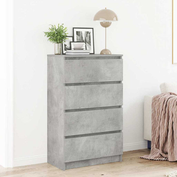 Betongraues Sideboard Nance 60x35x98,5cm (Holz)