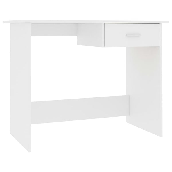 Weißer Schreibtisch Febronia 100x50x76cm (Holz)