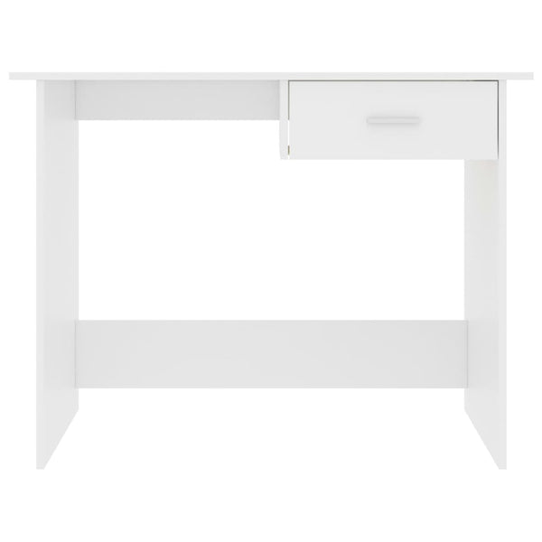 Weißer Schreibtisch Febronia 100x50x76cm (Holz)
