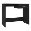 Schwarzer Schreibtisch Febronia 100x50x76cm (Holz)