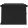 Schwarzes Wandregal Yeno 60x26x18,5cm (Holz)