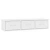 Weißes Wandregal Selvia 88x26x18,5cm (Holz)