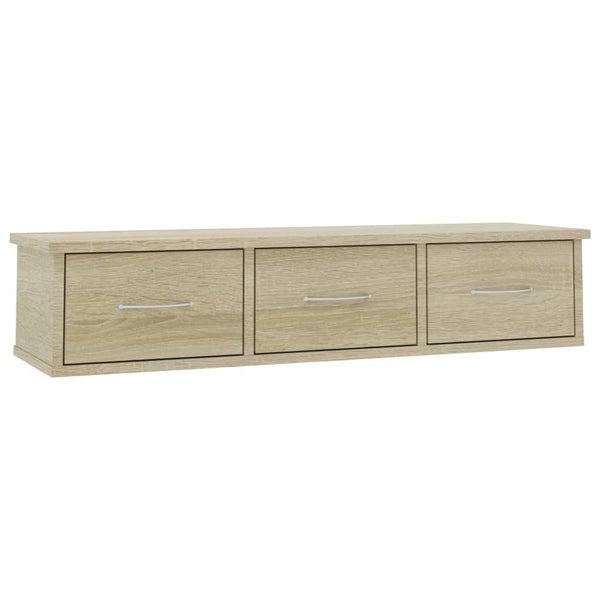 Sonoma Eiche Wandregal Selvia 88x26x18,5cm (Holz)