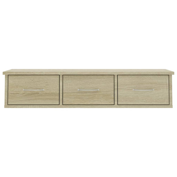 Sonoma Eiche Wandregal Selvia 88x26x18,5cm (Holz)