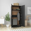 Schwarzer Kleiderschrank Altobrando 80x52x180cm (Holz)