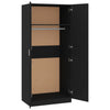 Schwarzer Kleiderschrank Altobrando 80x52x180cm (Holz)