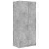Betongrauer Kleiderschrank Altobrando 80x52x180cm (Holz)