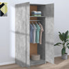Betongrauer Kleiderschrank Altobrando 80x52x180cm (Holz)
