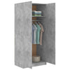 Betongrauer Kleiderschrank Altobrando 80x52x180cm (Holz)