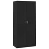 Schwarzer Kleiderschrank Pirus 90x52x200cm (Holz)