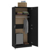 Schwarzer Kleiderschrank Pirus 90x52x200cm (Holz)