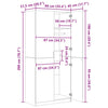 Kleiderschrank Pirus, betonfarben, 90x52x200cm (Holz)