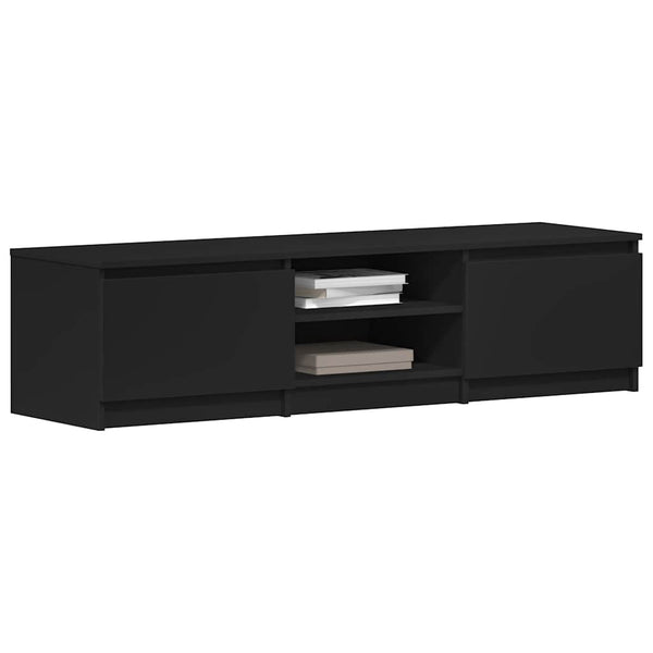 Schwarzes TV-Möbel Constanze 140x40x35,5cm (Holz)