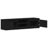 Schwarzes TV-Möbel Constanze 140x40x35,5cm (Holz)