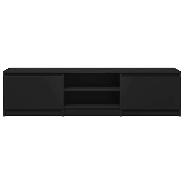 Schwarzes TV-Möbel Constanze 140x40x35,5cm (Holz)