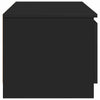 Schwarzes TV-Möbel Constanze 140x40x35,5cm (Holz)