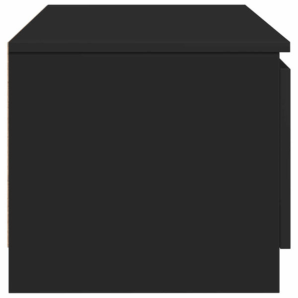 Schwarzes TV-Möbel Constanze 140x40x35,5cm (Holz)