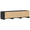 Schwarzes TV-Möbel Constanze 140x40x35,5cm (Holz)