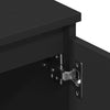 Schwarzes TV-Möbel Constanze 140x40x35,5cm (Holz)