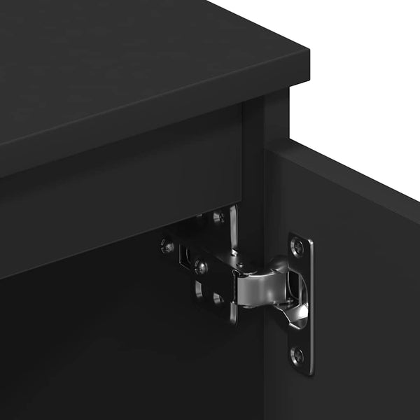 Schwarzes TV-Möbel Constanze 140x40x35,5cm (Holz)
