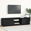 Schwarzes TV-Möbel Constanze 140x40x35,5cm (Holz)