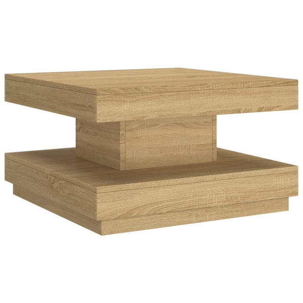 Hellbrauner Couchtisch Chiritoiu 60x60x35cm (MDF)