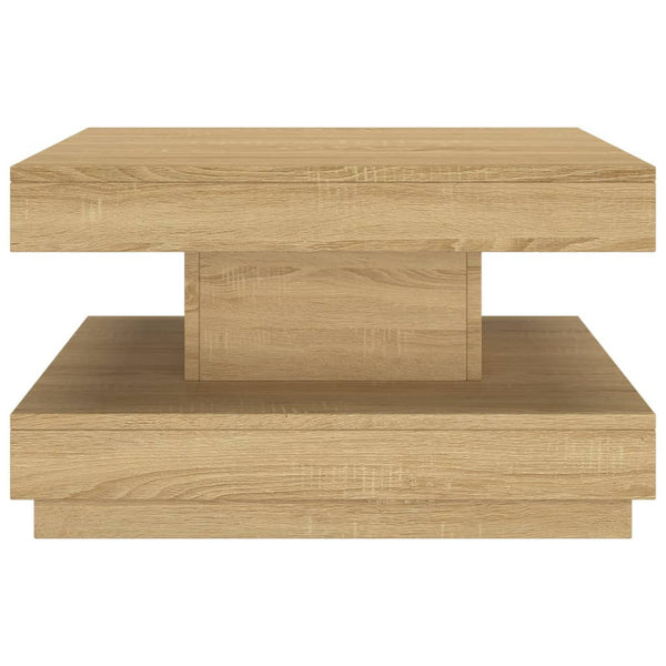 Hellbrauner Couchtisch Chiritoiu 60x60x35cm (MDF)